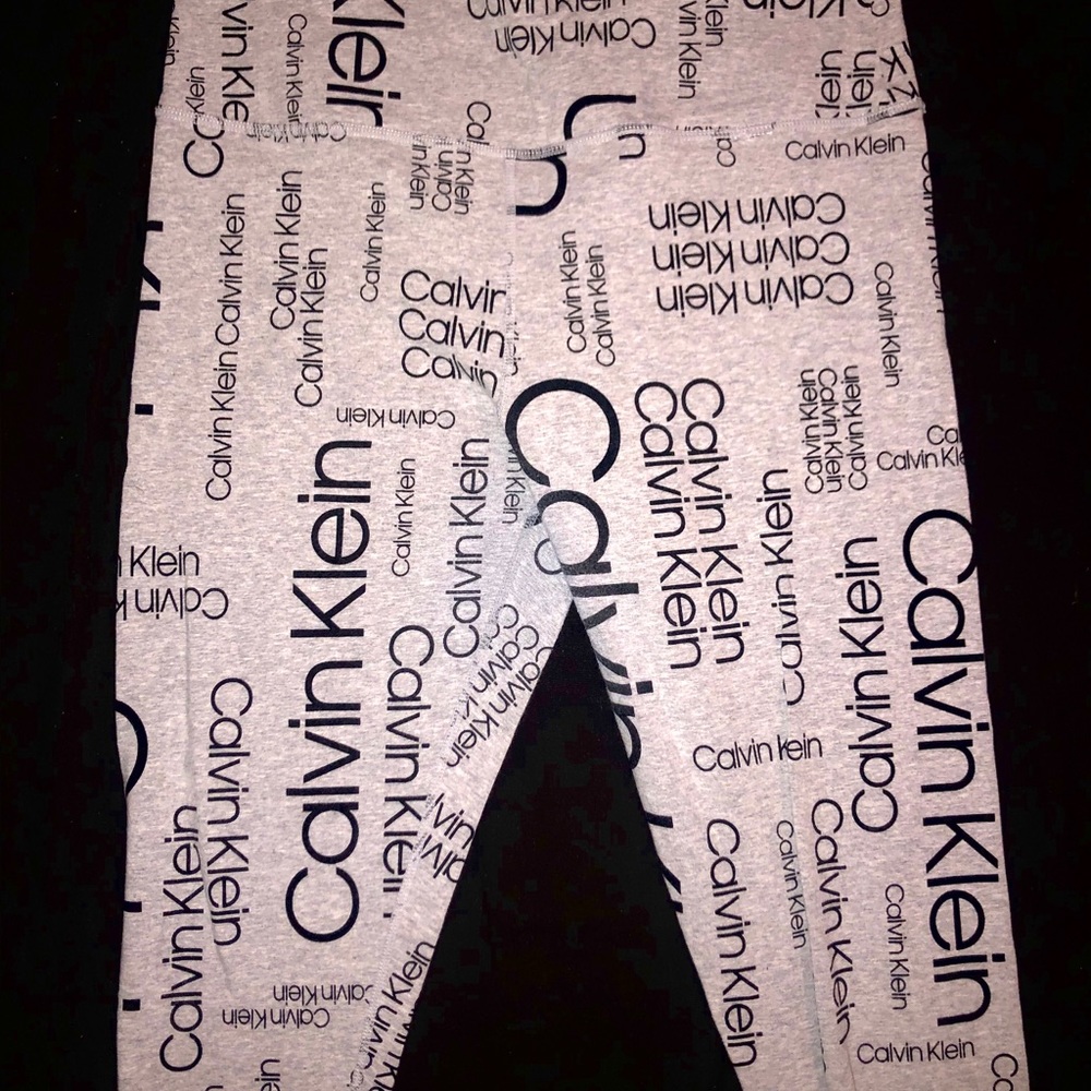 Calvin Klein Logo Print High Waist Leggings